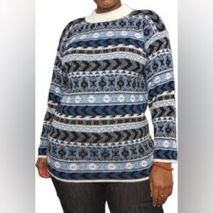 Croquet club vintage knit sweater